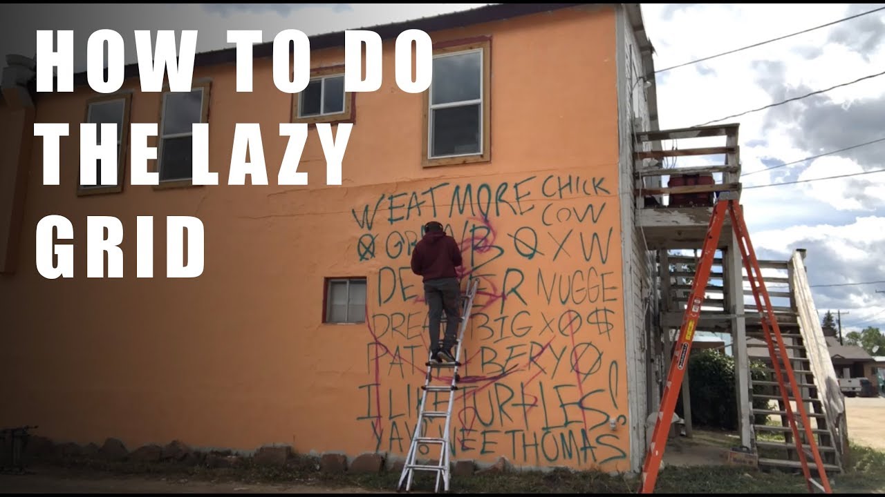 How to do the lazy grid system to scale up your artwork - aka Doodle grid