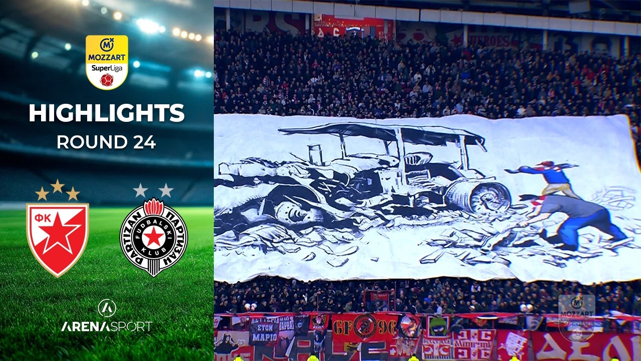 Crvena zvezda – Partizan 3:0 | MOZZART BET SUPERLIGA SRBIJE (24. kolo) | 22. februar 2026.
