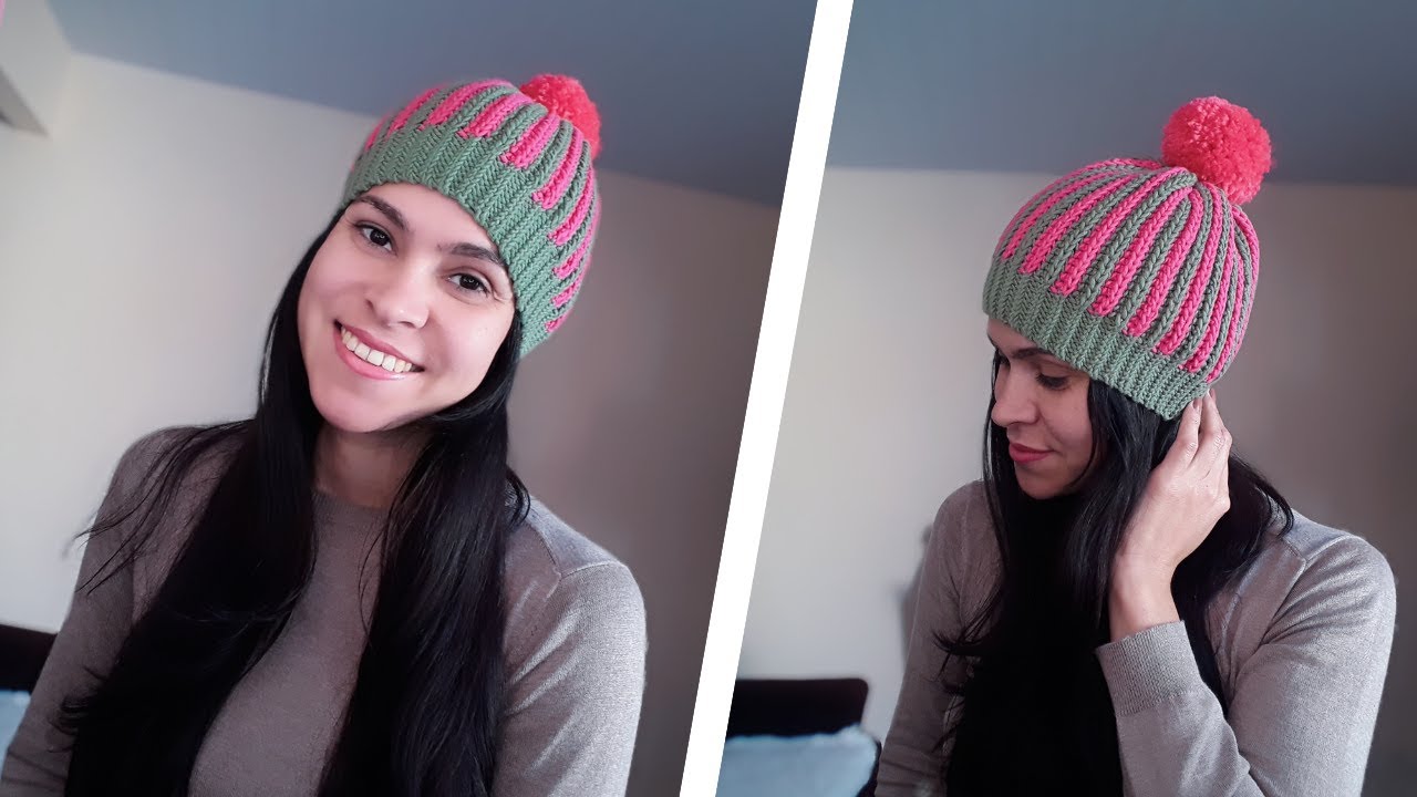 GORRO BARRA INGLESA DE CROCHÊ