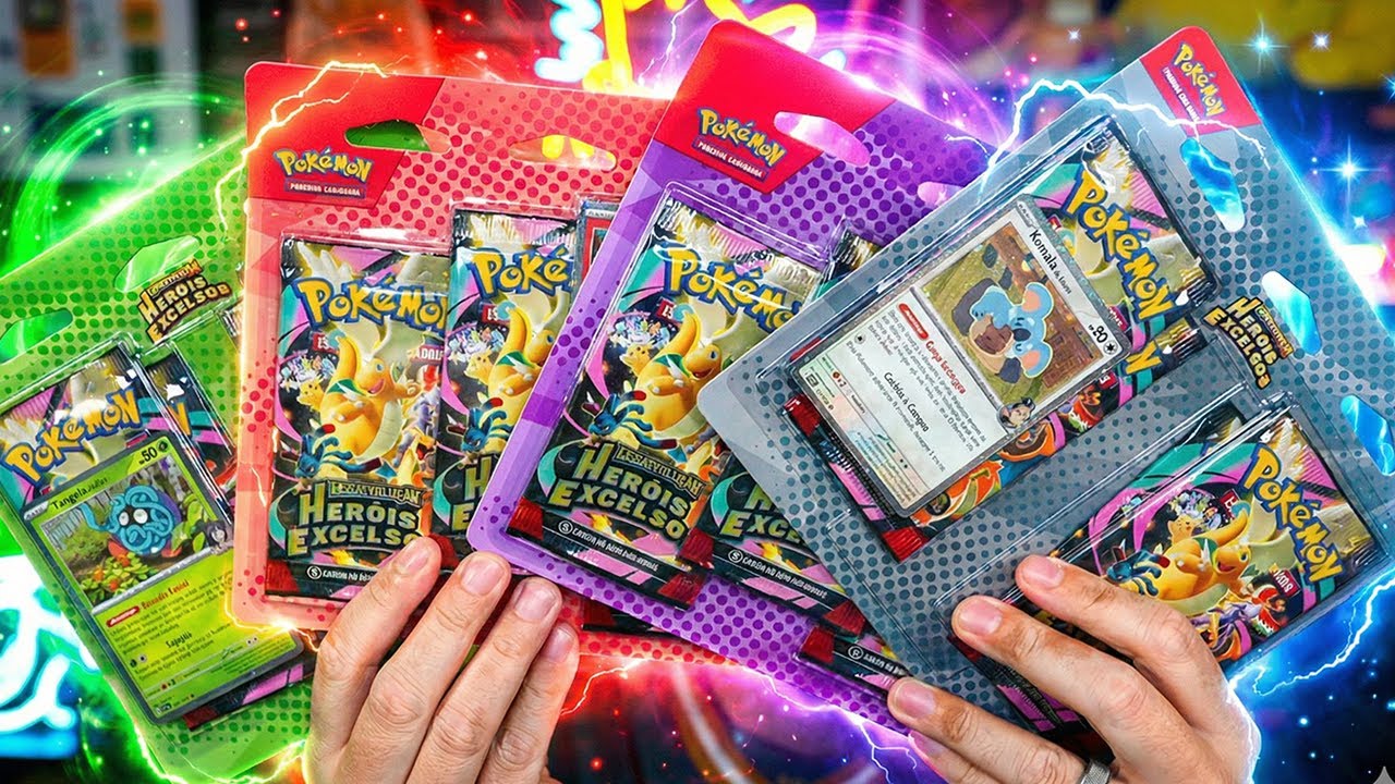 ABRINDO HERÓIS EXCELSOS, VEM Pra Live do CLUBE DO BREAK! Unboxing de Cartas Pokémon TCG!