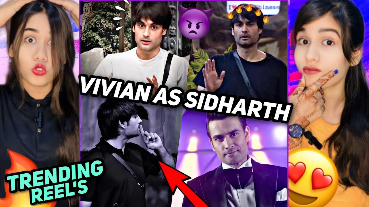 Vivian Dsena's Latest Instagram Trending Attitude Reels Reaction | Vivian Vibes as Sidharth Shukla