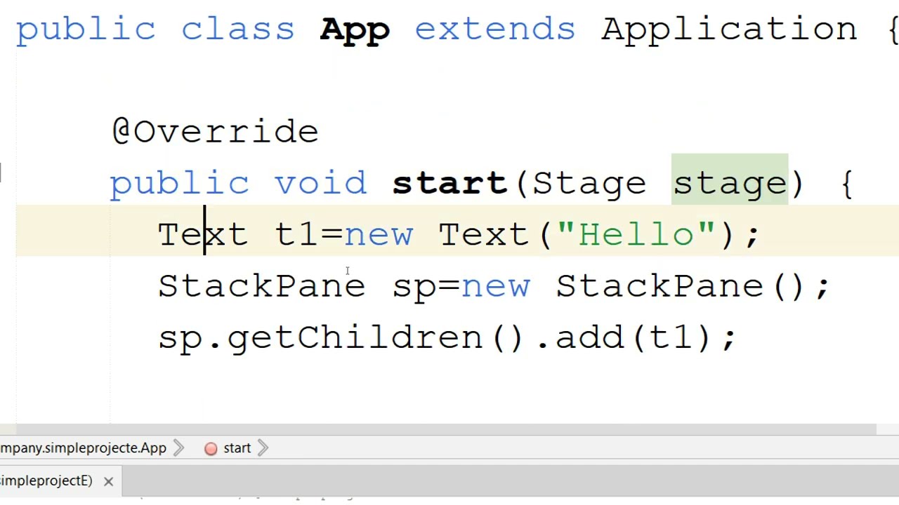 JavaFX Introduction