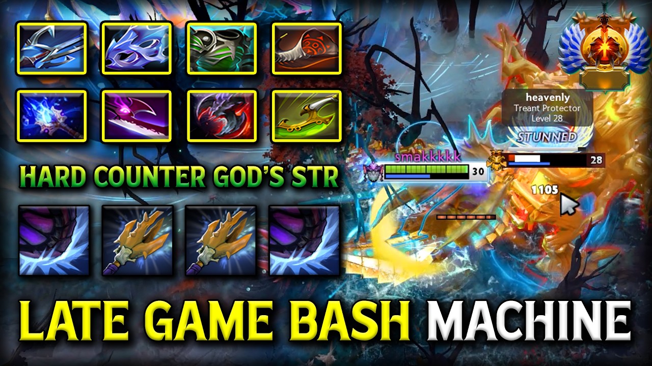 LATE-GAME BASH MACHINE Slardar | Max Slotted Item Build 100% Hard Counter God's Strength 7.40 DotA 2