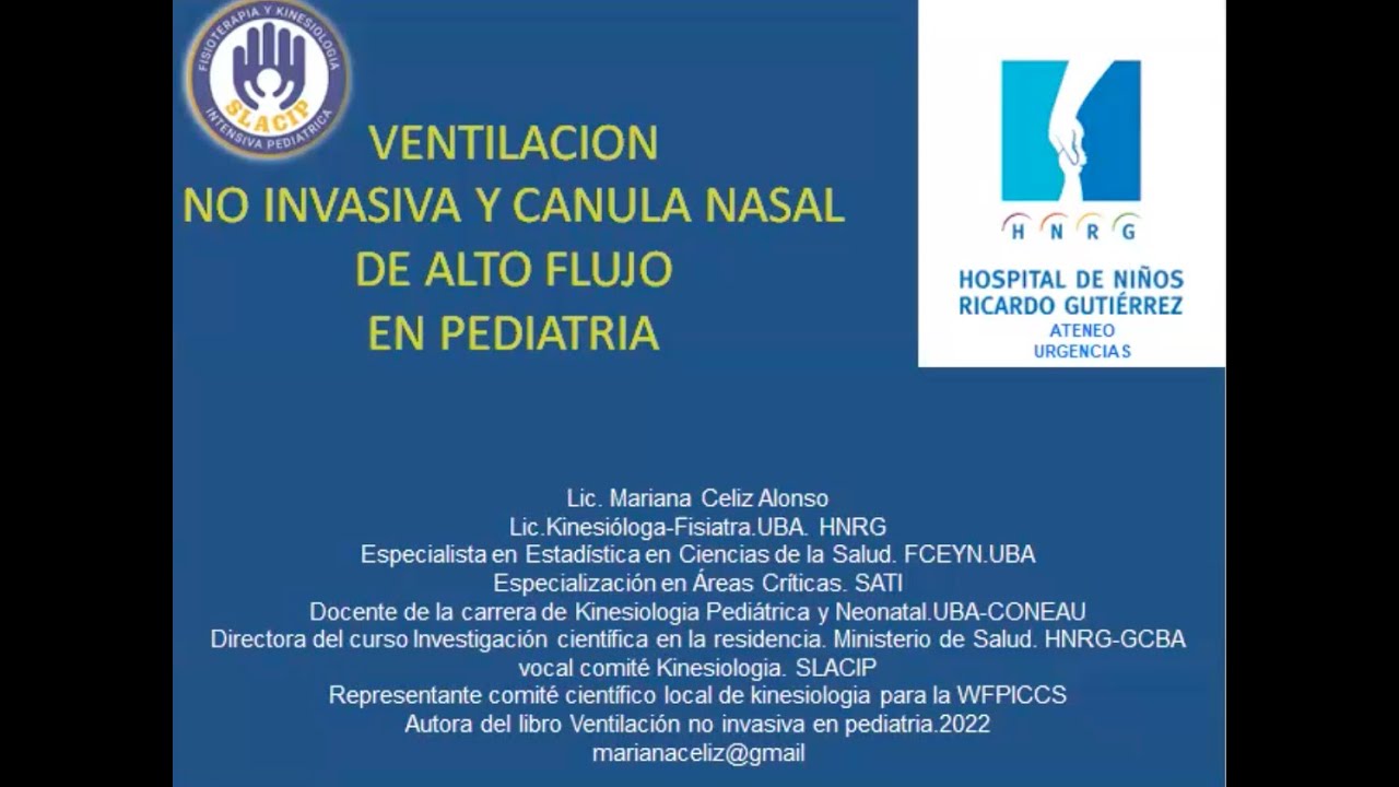 Ateneos Virtuales de la Urgencia 13-05-2024: Ventilación no invasiva en pediatría