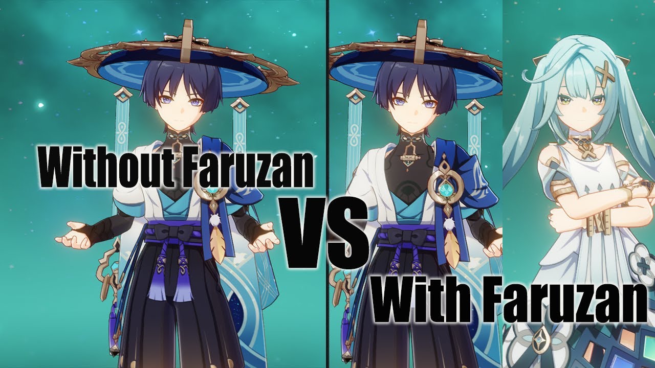 Wanderer With Faruzan Buff Showcase - Genshin impact