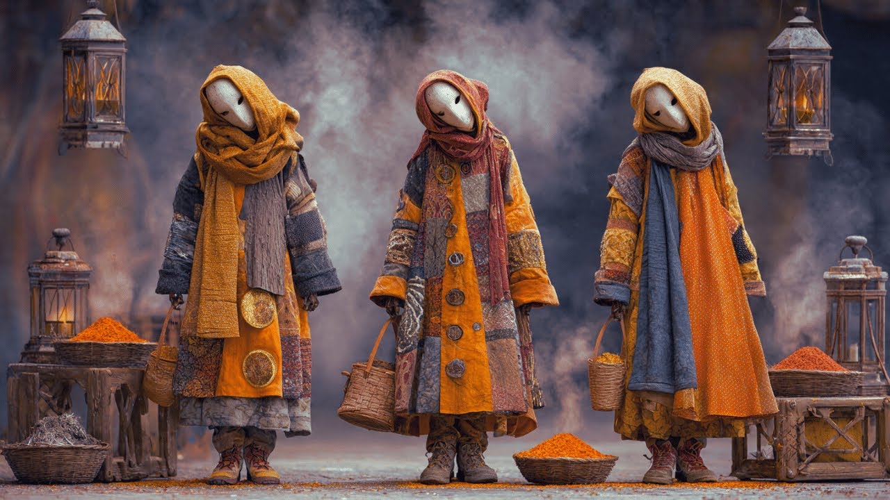 Saffron Smoke Parade – Сюрреалистическое танцевальное видео с использованием ИИ, 4K