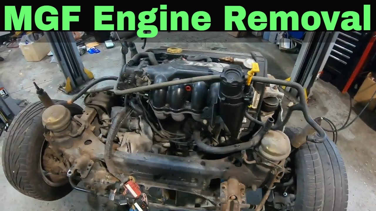 MGF engine removal - How to remove the engine and subframe assembly