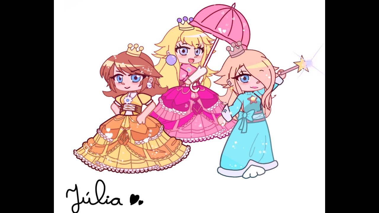 Making Princess Peach, Princess Daisy and Rosalina on Gacha Club 🍨