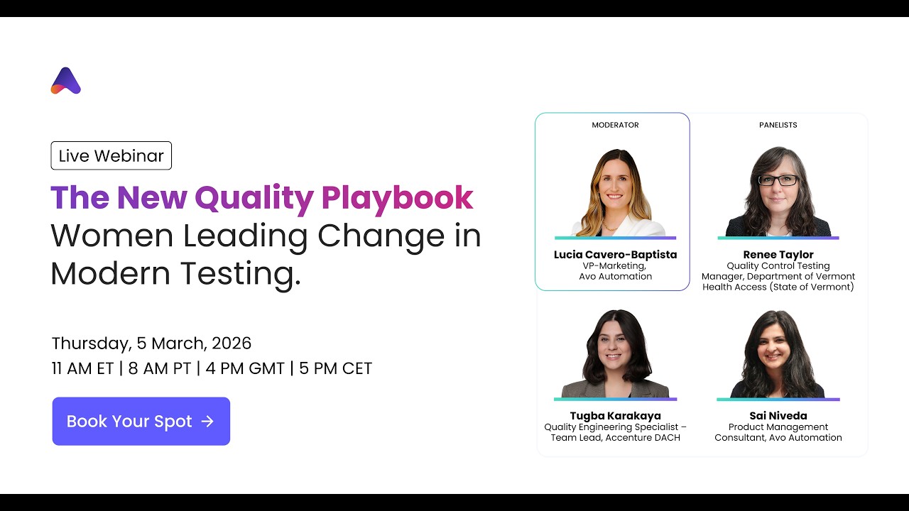 On Demand Webinar | The New Quality Playbook: Women Leading Change in Modern Testing