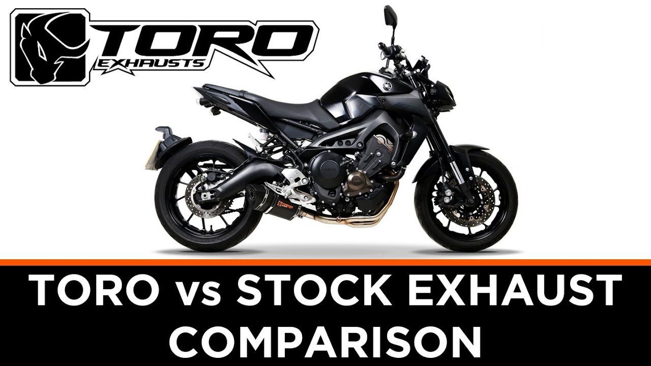 Toro Hex X vs Stock Exhaust Sound Comparison Yamaha MT-09