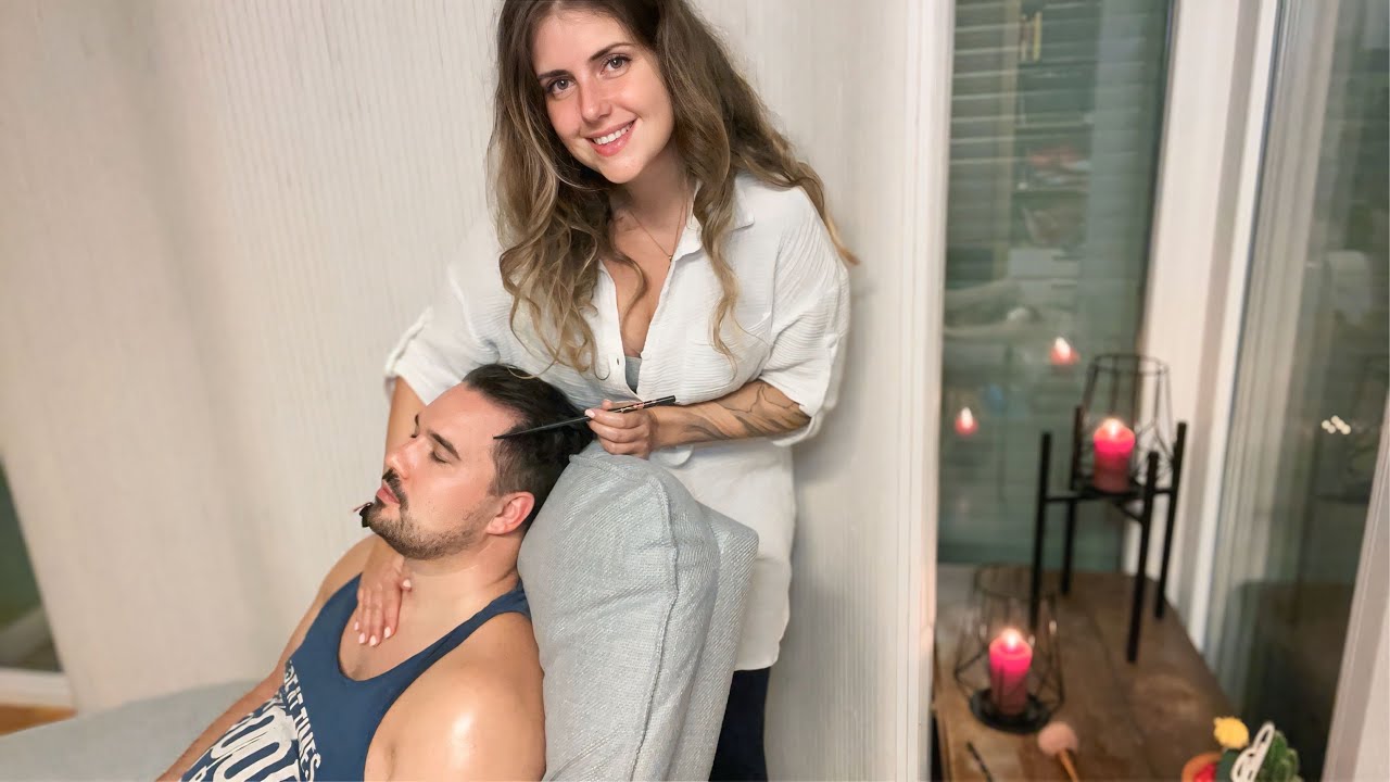 ASMR Head & Neckmassage [Real Person deutsch]💆‍♂️ Entspannende Massage zum Einschlafen 💤
