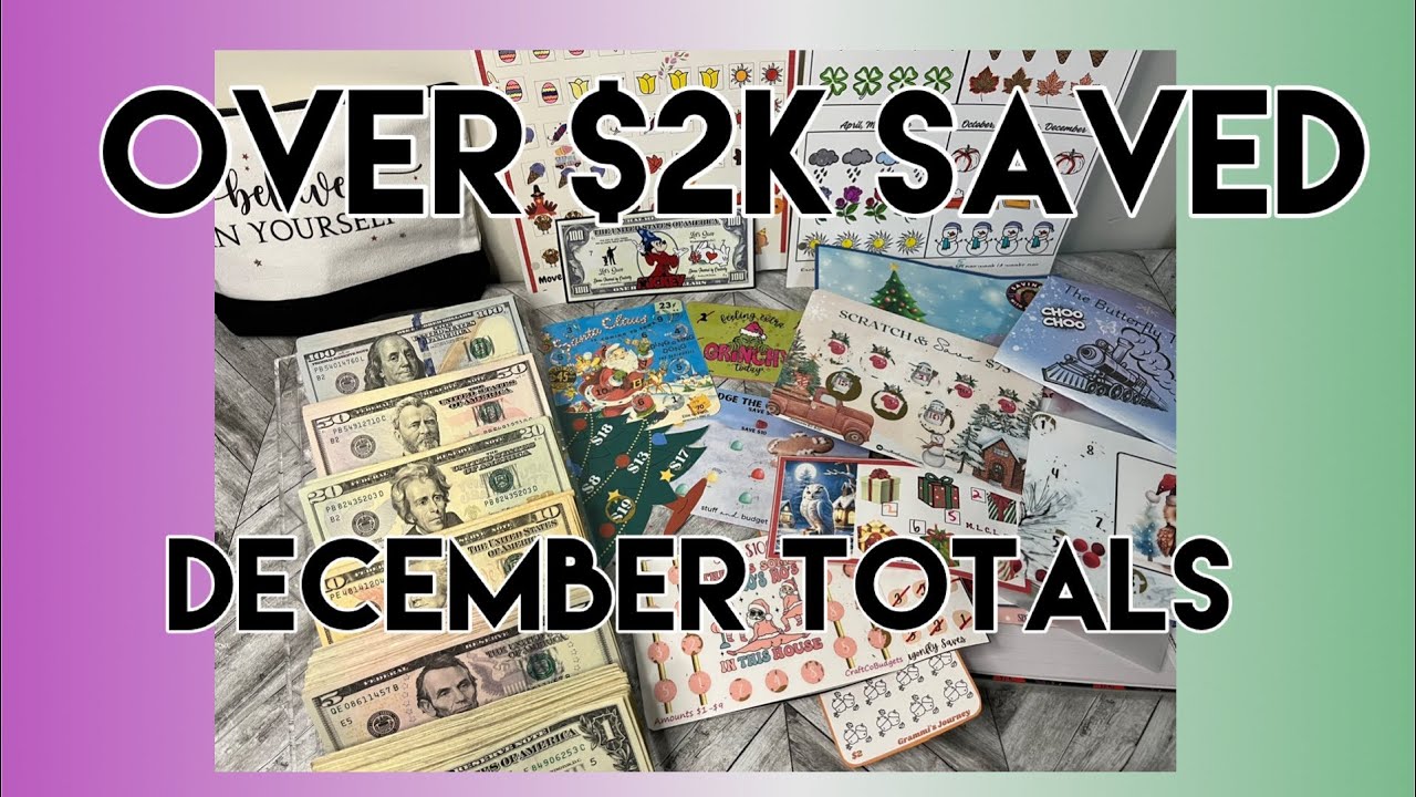 How I Saved Over $2k for December #closeout #savingschallenges #goalsetting #sinkingfunds