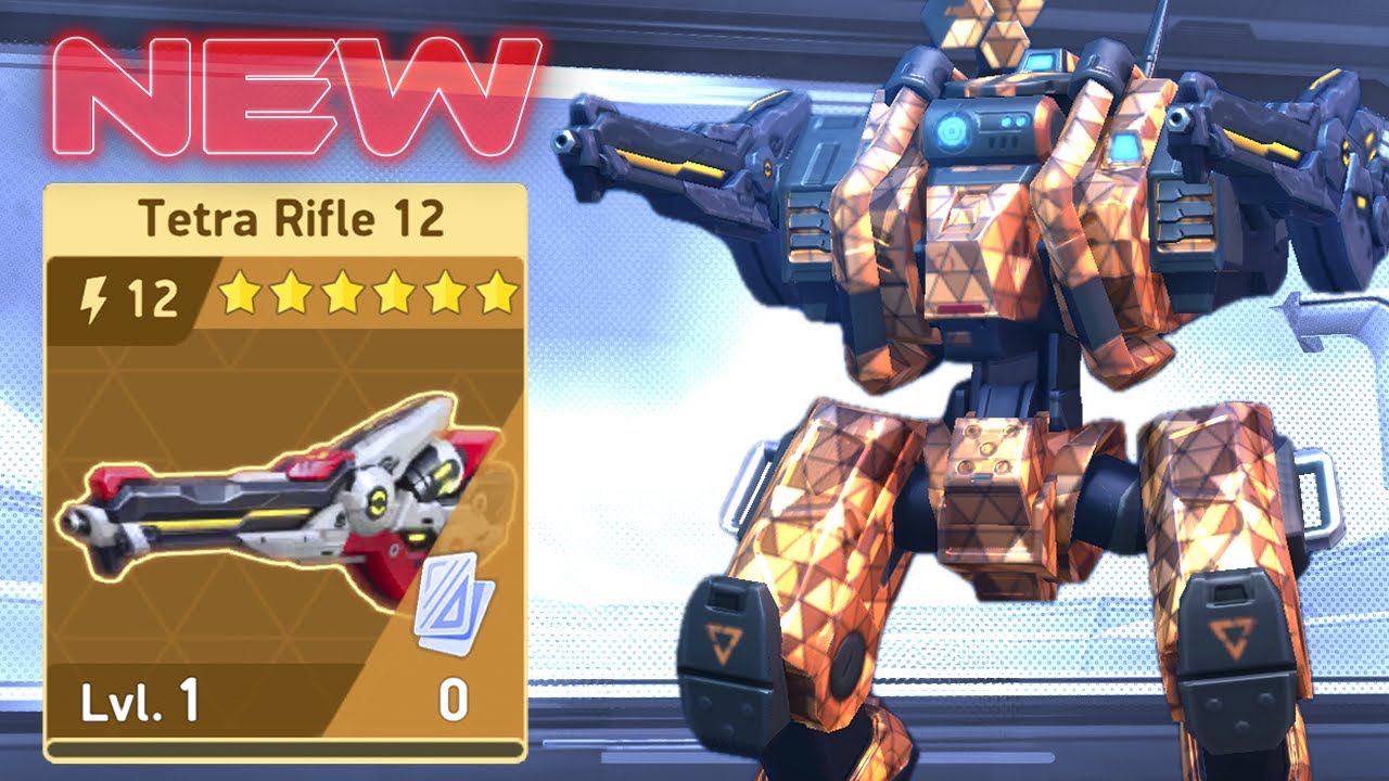 NEW Tetra Rifle 12 and Orion - First Live Server Gameplay - Mech Arena