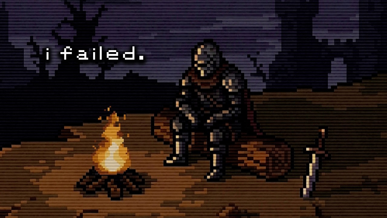DARK SOULS. 🔥 bonfire ambience loop (pixel art)