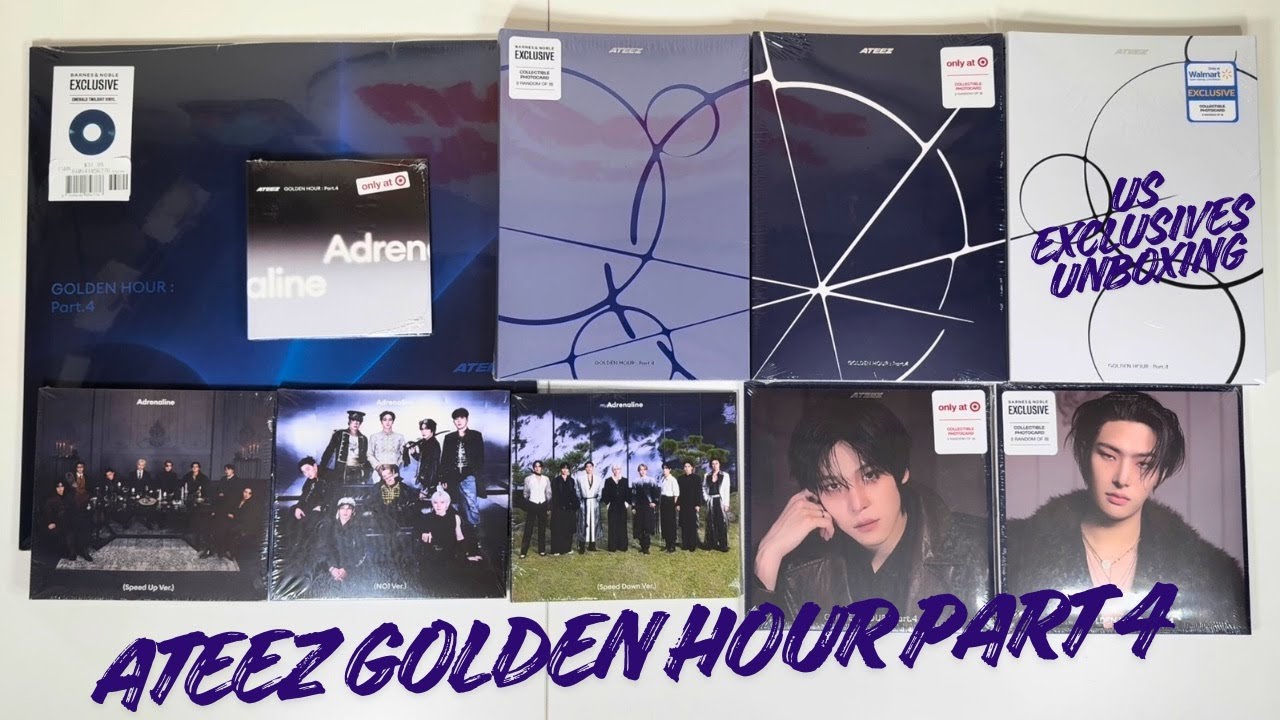 Распаковка: ATEEZ Golden Hour, часть 4 [версии для Target, Walmart и Barnes & Noble (США)]