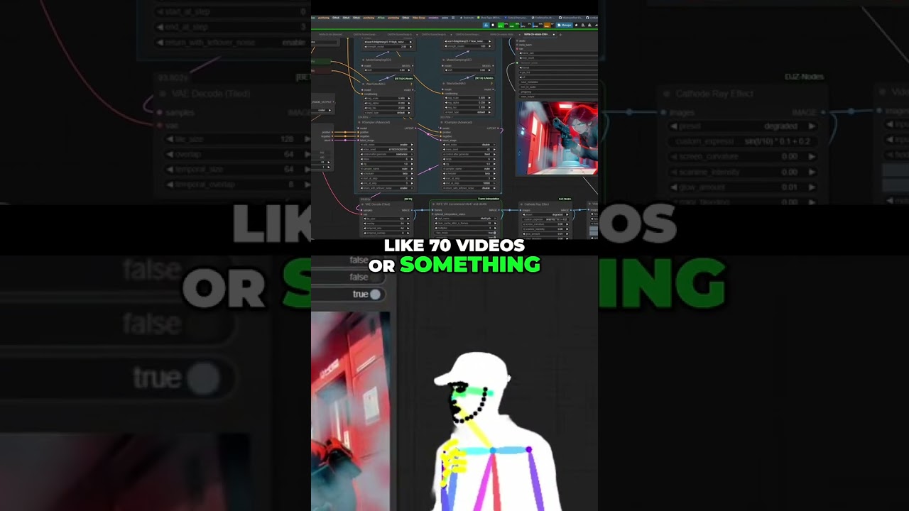 AI Anime Girl Gun Animation: Reverse Trails & Glitch Effects! 