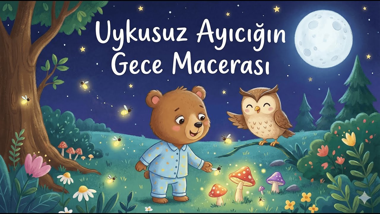 Çocuk Masalları - Uykusuz Ayıcığın Gece Macerası - 69