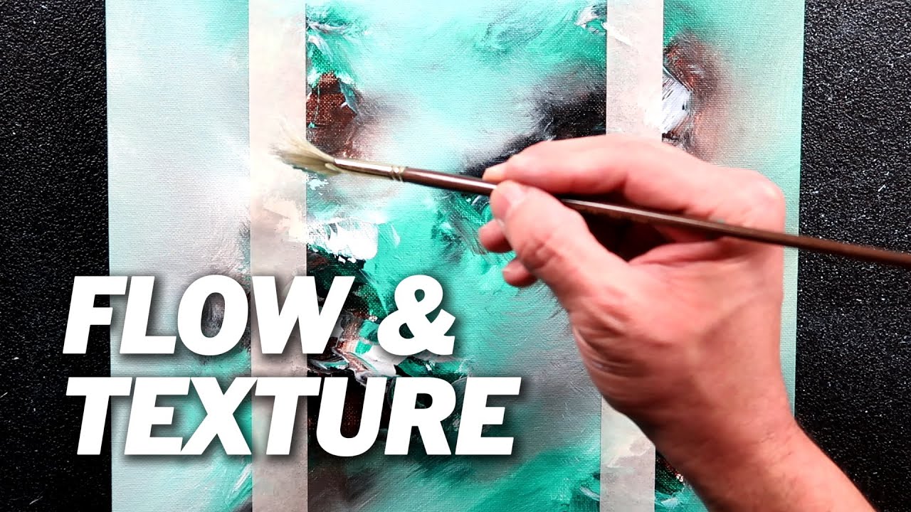 Abstract Painting Techniques | Misty Turquoise & Knife Texture | 543