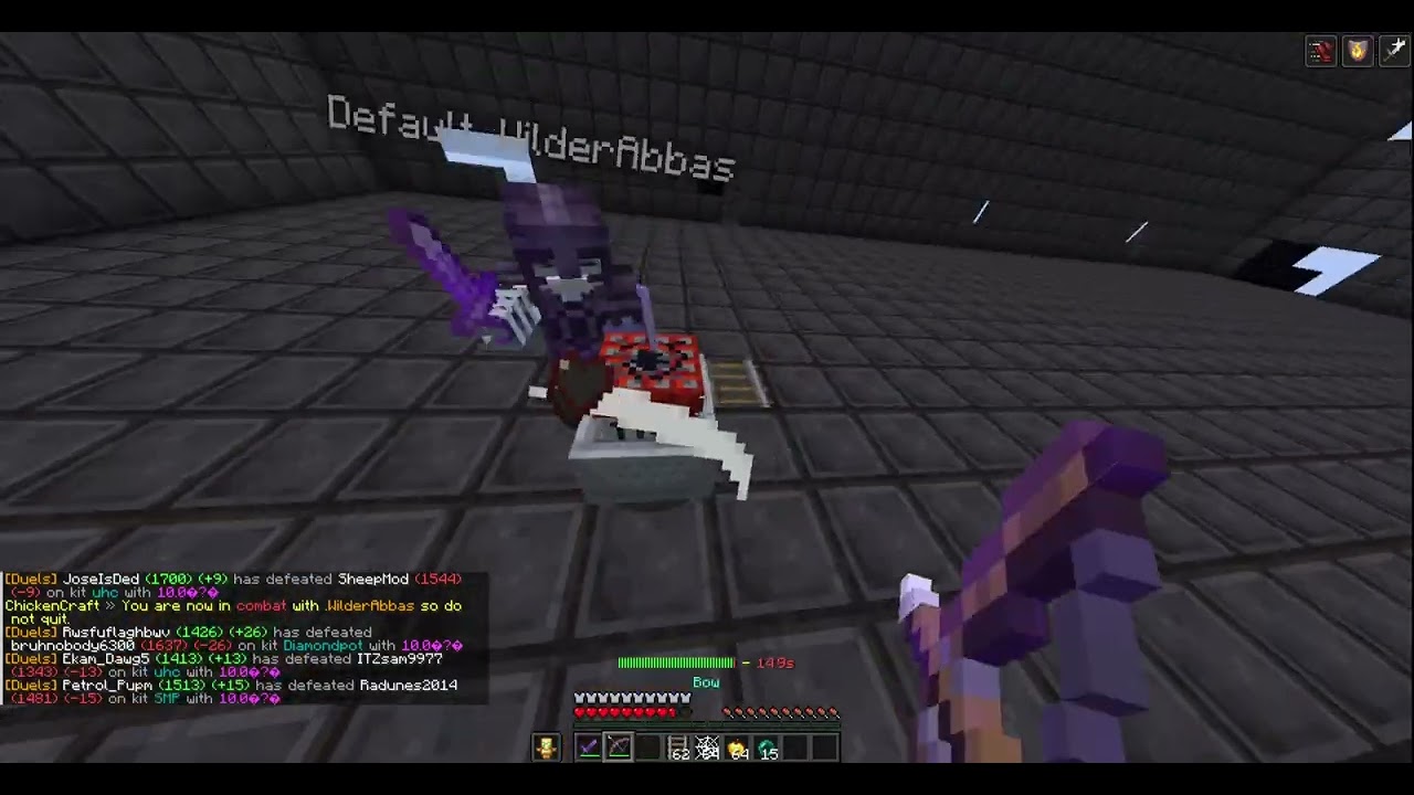 TNT Cart PvP in minecraft