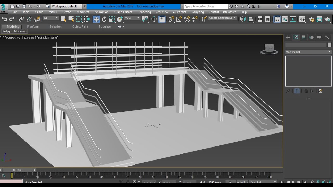 Tutorial on Modeling a Railway Foot Over Bridge in 3dsmax ( Part 1 ) ( Hindi Tutorial )