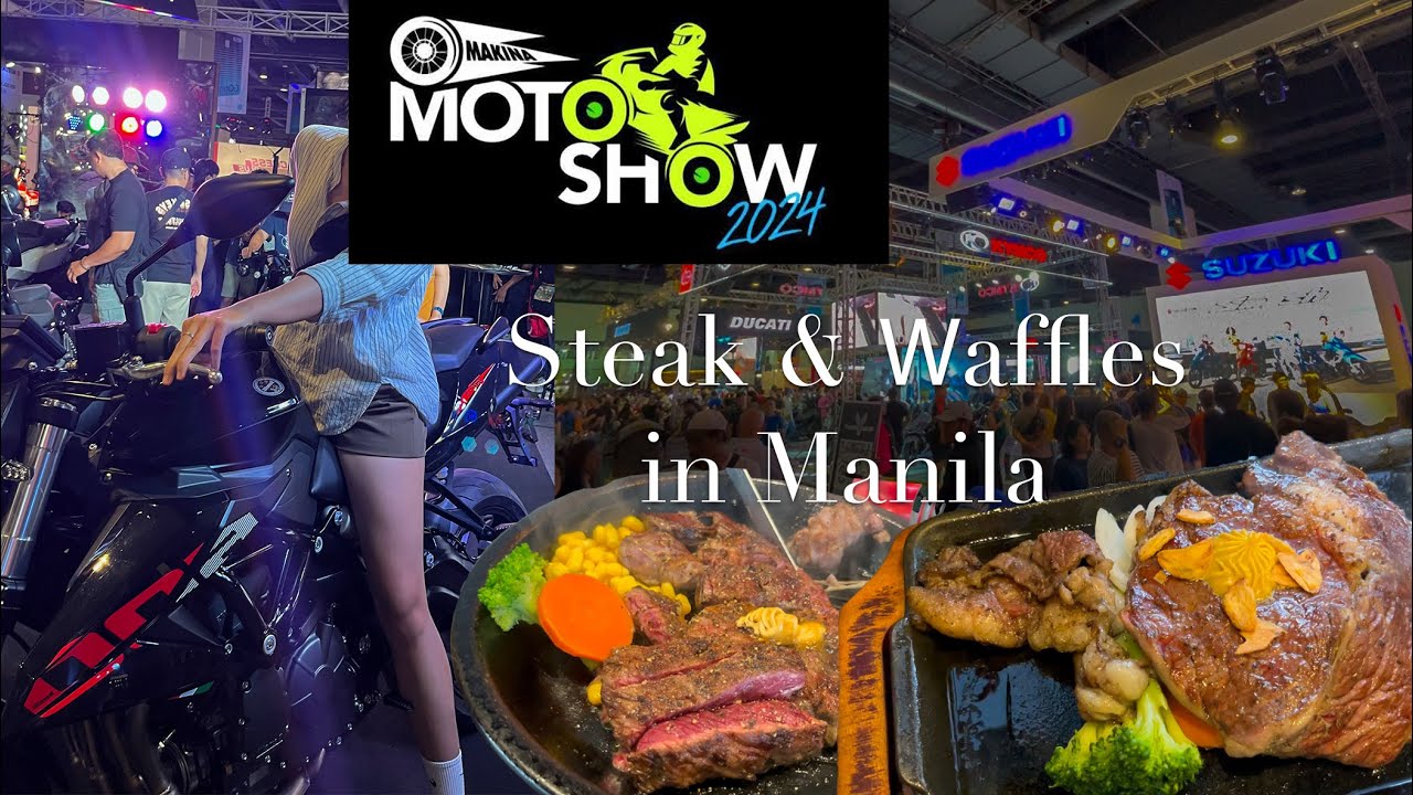 Makina Moto Show 2024 & Tasty steak and waffles at MOA 🇵🇭 | Vlog | lamgidaygigi