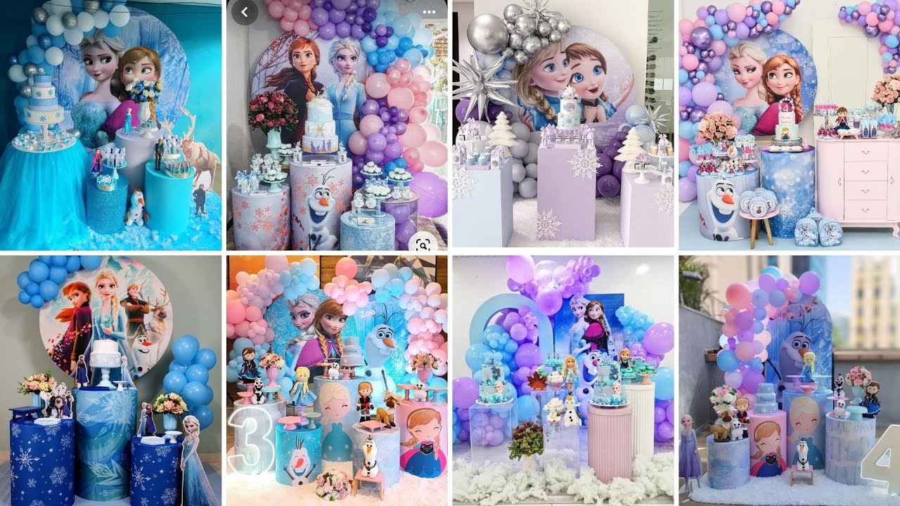 Incrível Decoração de Festa Frozen  | Ideias Mágicas para Transformar Sua Celebração em 2025
