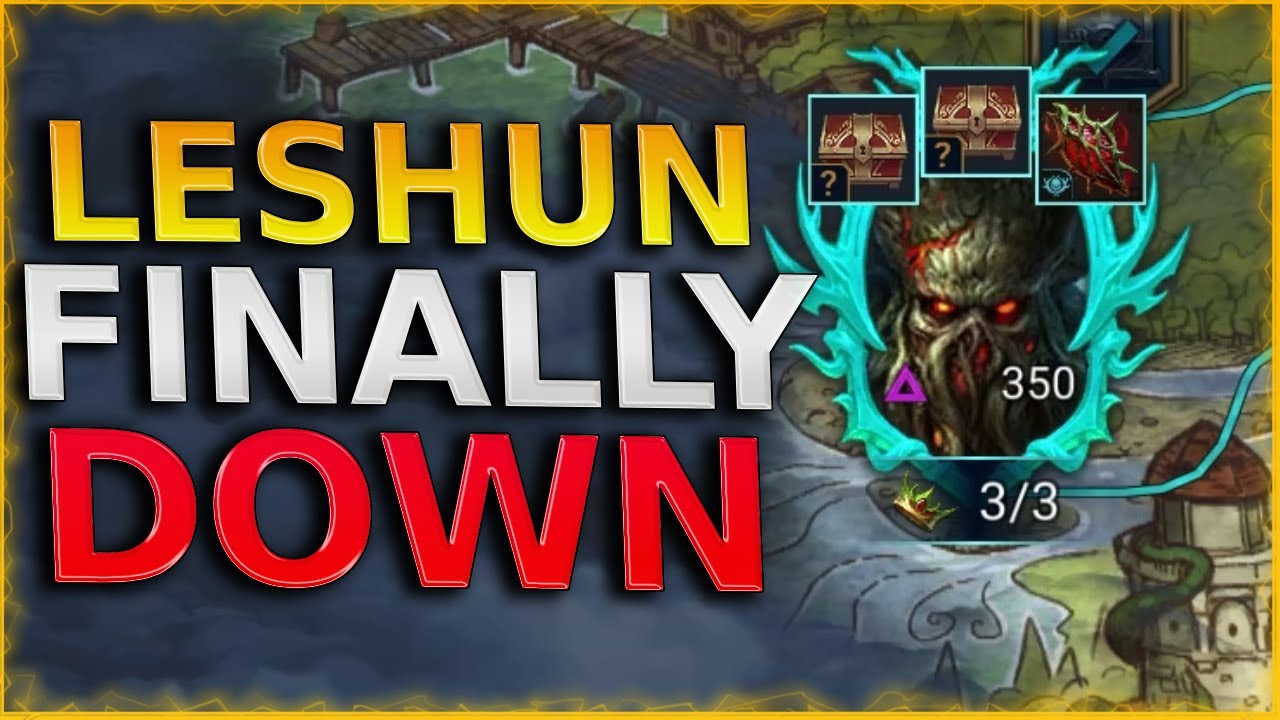 HARDER THAN I THOUGHT! ONE TRICK SAVED ME! LESHUN HARD MODE | RAID SHADOW LEGENDS