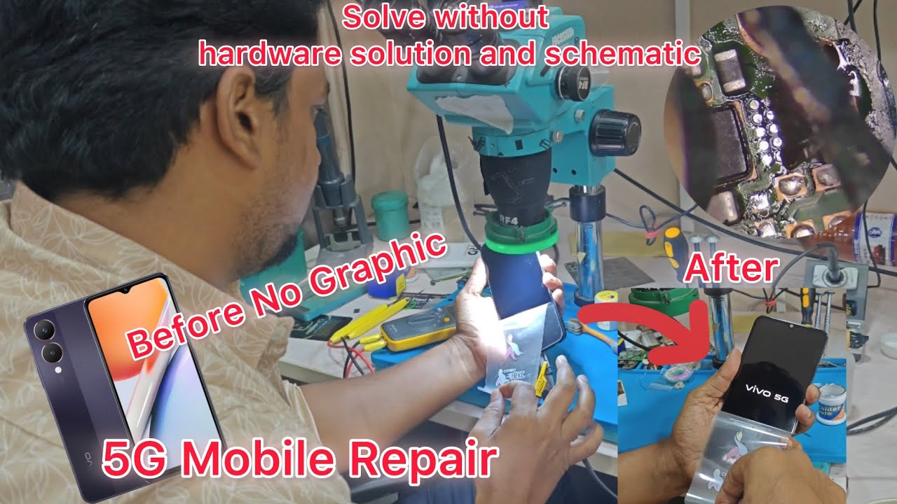 Vivo Y28s no graphic issue | solve without hardware solution and schematic