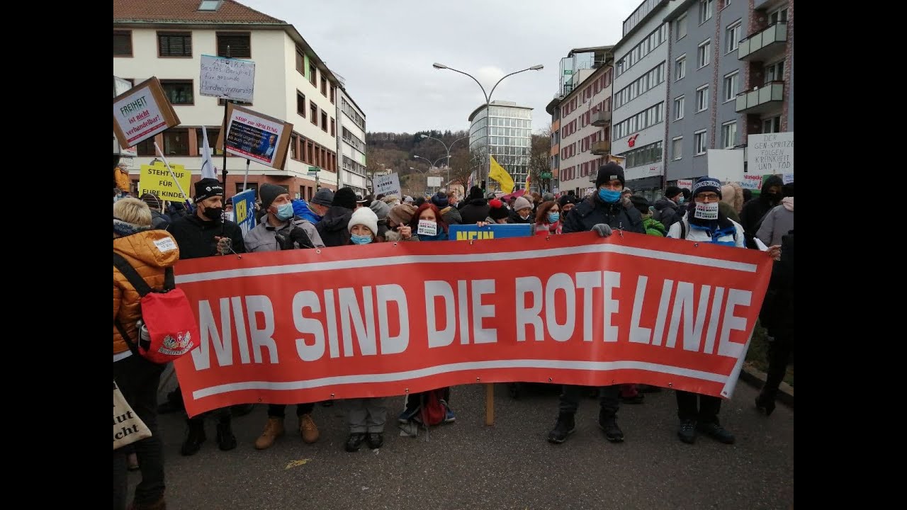 08.01.2022 Groß Aufzug in Freiburg