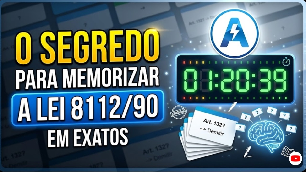 Como Estudar a Lei 8112/90? Macetes e Flashcards para Gabaritar em Concursos