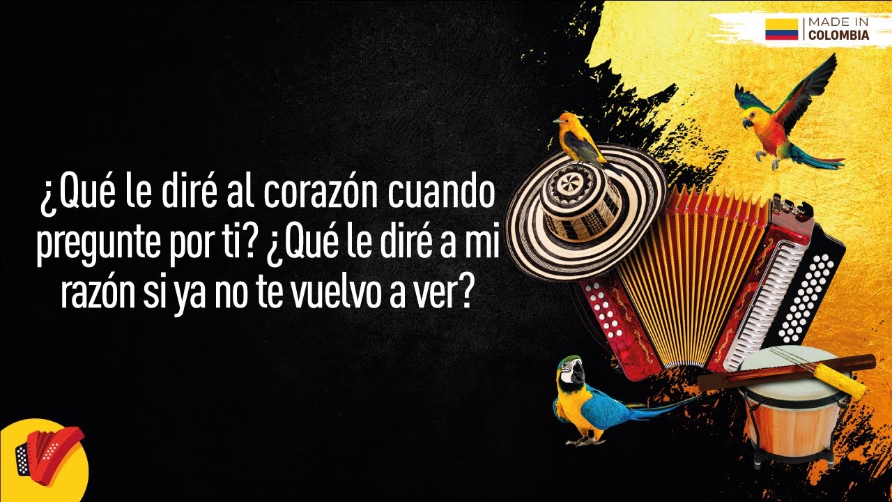 Qué Le Diré Al Corazón, Daniel Calderón & Los Gigantes Del Vallenato, Video Letra - Sentir Vallenato