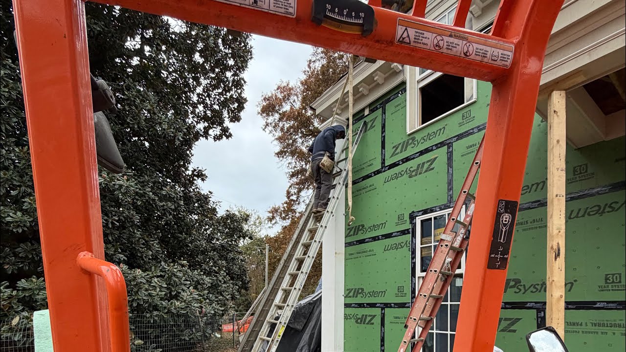 Massive 16 FOOT! Column installation.