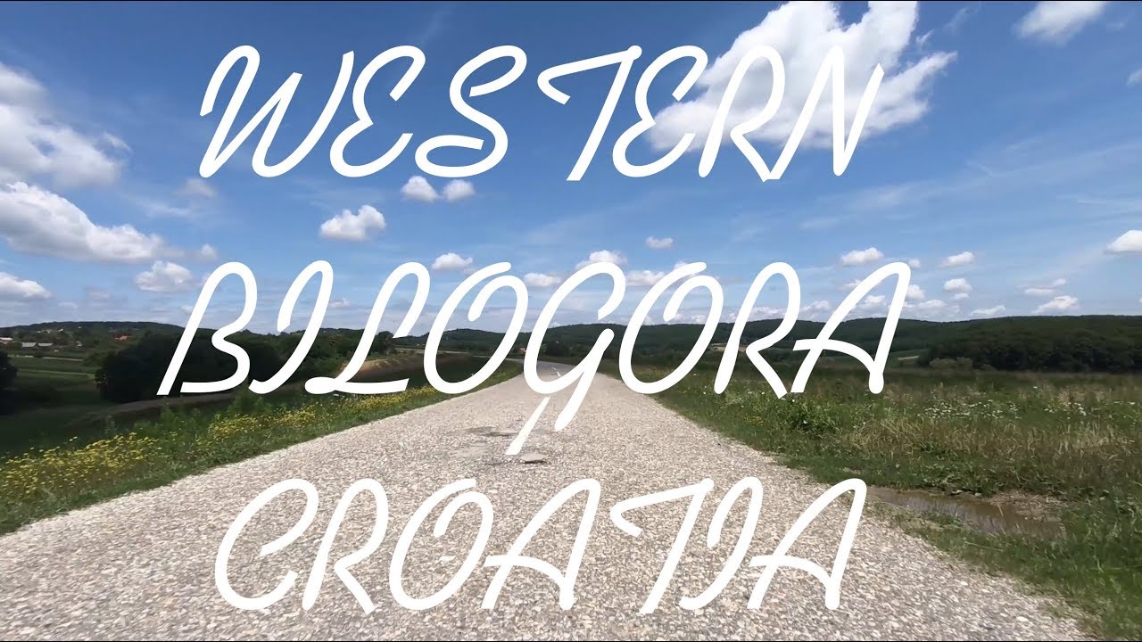 Driving on the roads of western Bilogora (Croatia)