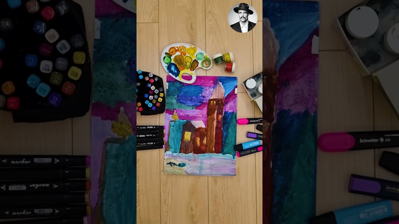 How to draw a Swiss castle if you are 5 years old