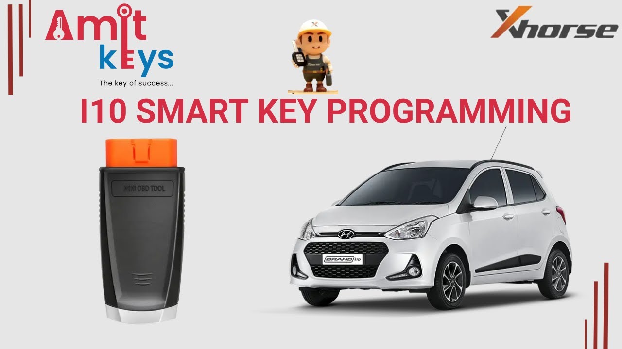 I10 GRAND SMART KEY PROGRAMMING IN FREE PIN  BY XHORSE MINI OBD @AmitKeys