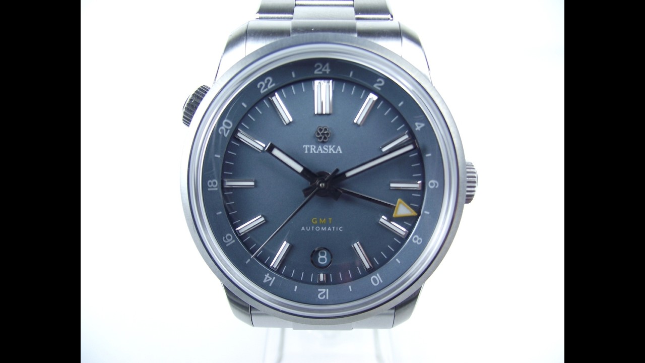 Обзор часов Traska Venturer GMT Steel Blue в 4K