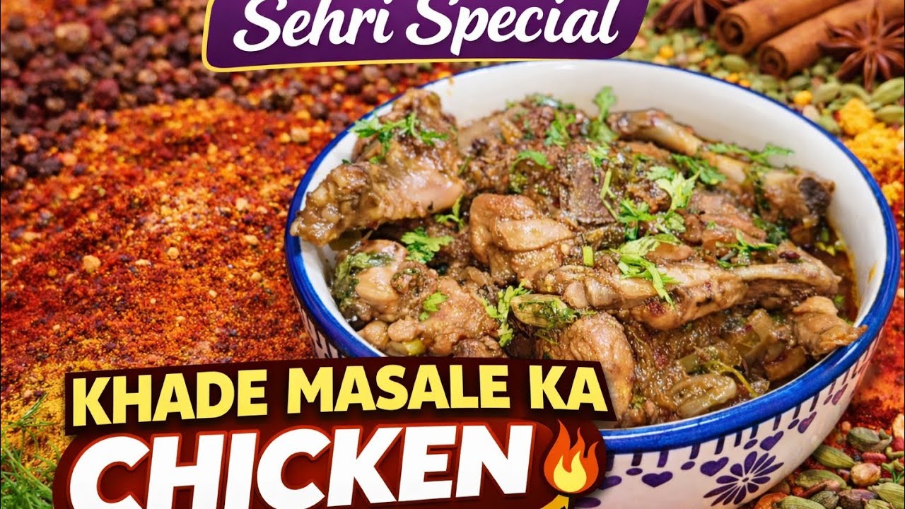 Ramzan Special Khade Masala Chicken Recipe | Sehri & Iftar Special | Naaz Ki Rasoi 786l Easy Recipe 