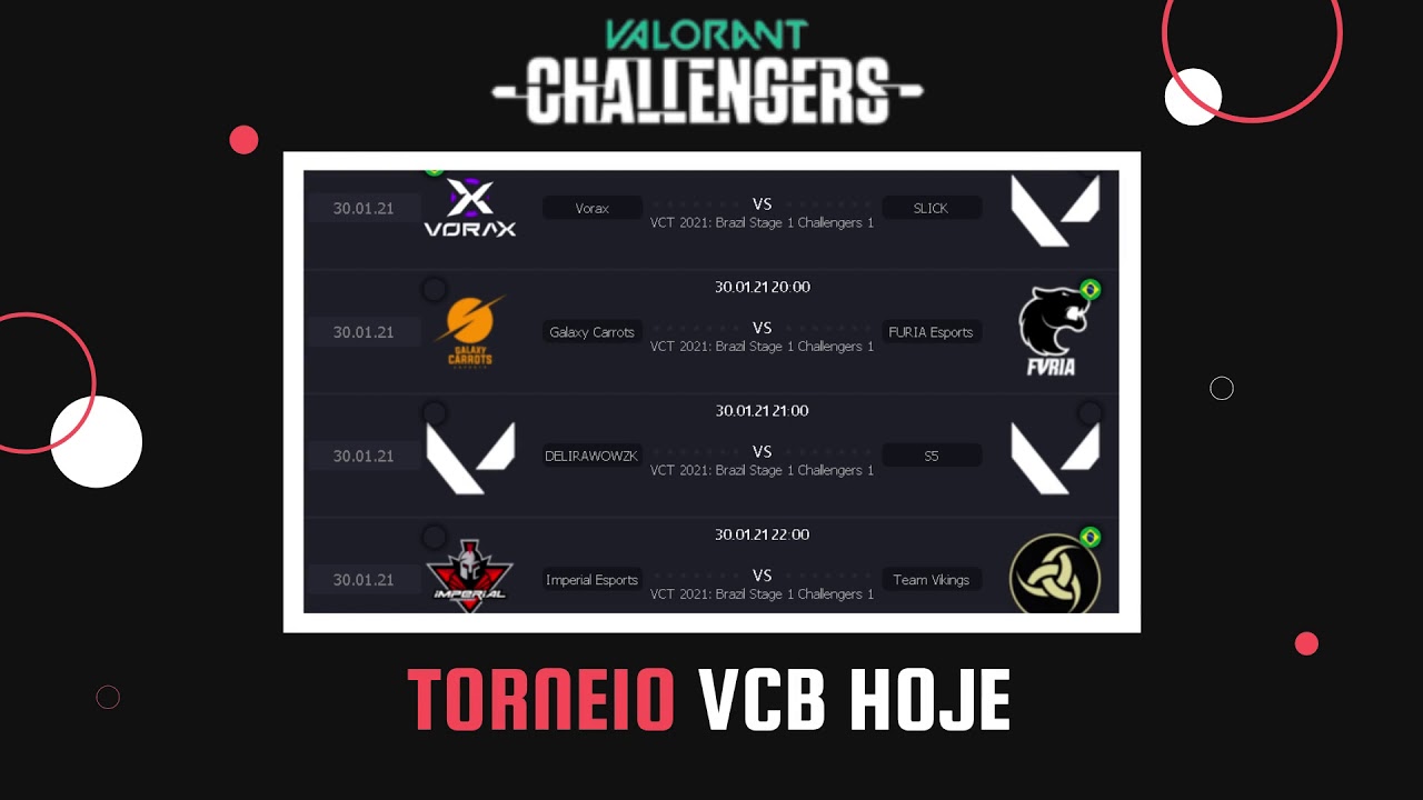 VALORANT CHALLENGERS BRASIL | CONFIRA OS JOGOS DE HOJE DO VCTBR | PROGRAMACAO COMPLETA | VCB HOJE