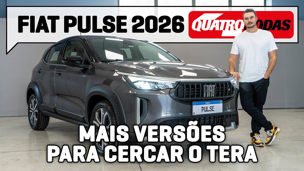 Fiat Pulse 2026 tem até TETO SOLAR à espera do VW TERA