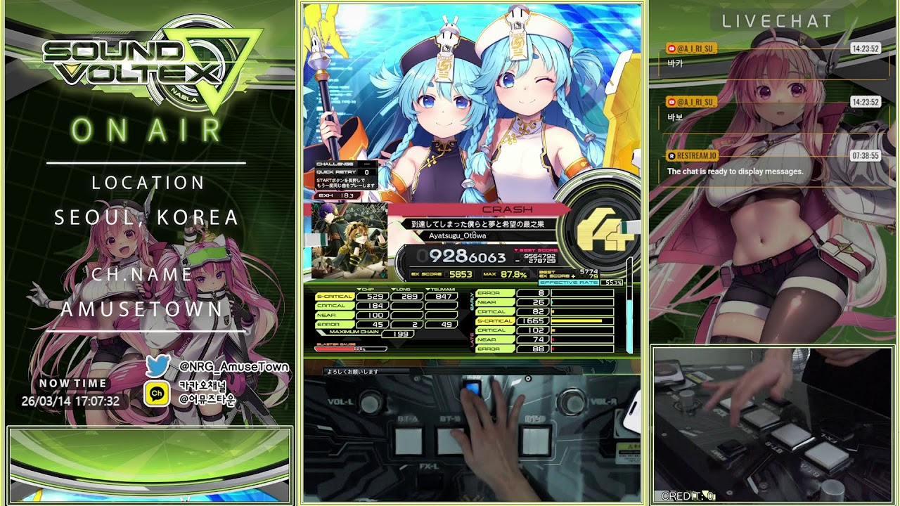 [AmuseTown] SDVX -Valkyrie model- Live stream
