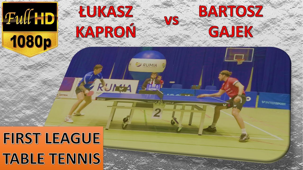 Łukasz Kaproń vs Bartosz Gajek | #tabletennis4D #openpzts #gdansk