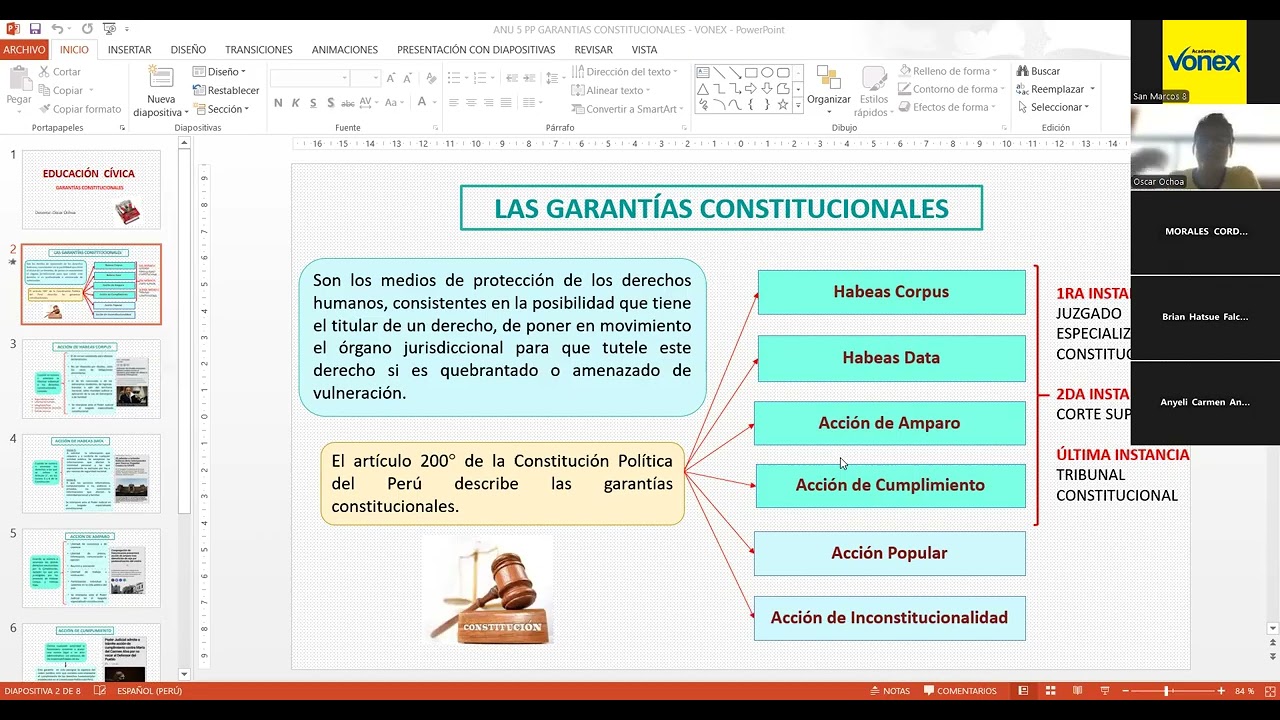 ⚖️ EDUCACIÓN CÍVICA | 🔴 GARANTÍAS CONSTITUCIONALES - Semana 07 | Ciclo Anual 2026