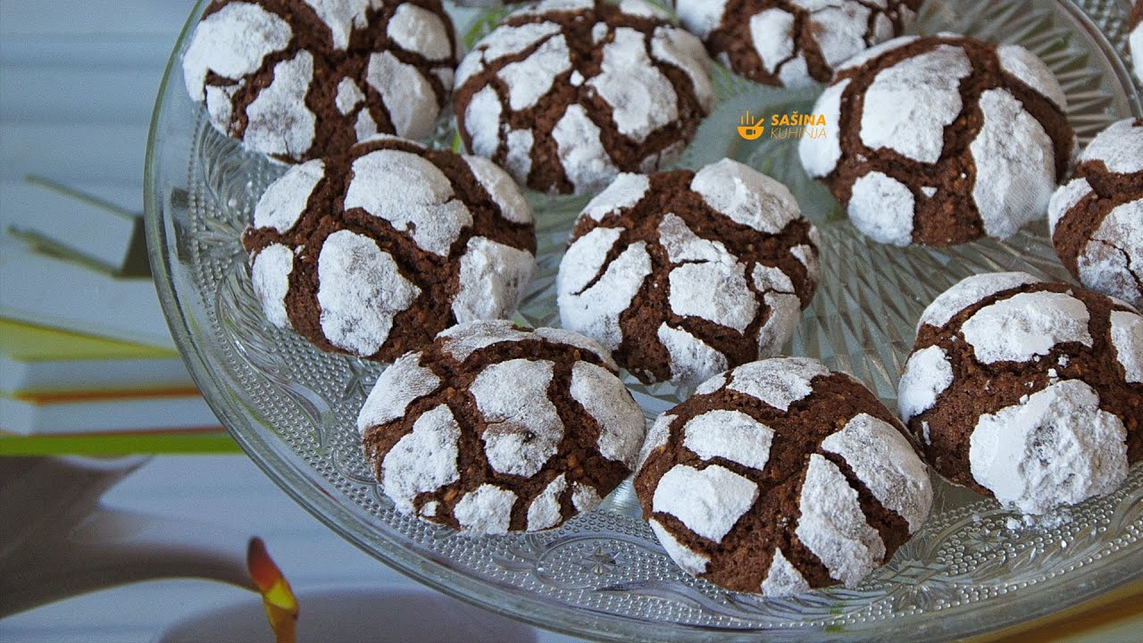 Raspucanci recept Chocolate Crackle Cookies recipe - Sašina kuhinja
