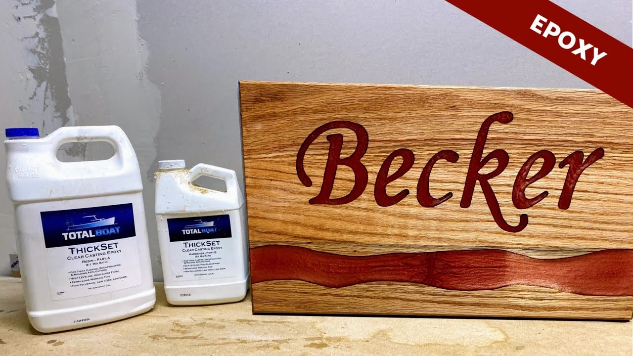 DIY Epoxy Resin Sign | River Flow Name Board