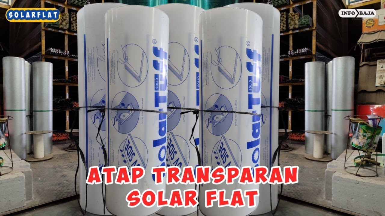 info harga solar tuff/solarflat plain tebal 1,2mm dan 3mm semua warna