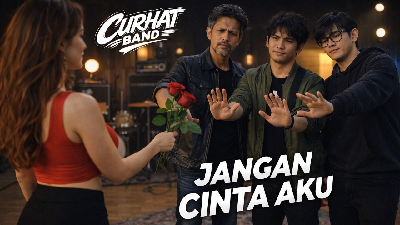 CURHAT BAND - JANGAN CINTA AKU | Lagu Paling Jujur Tentang Takut Mencinta Lagi