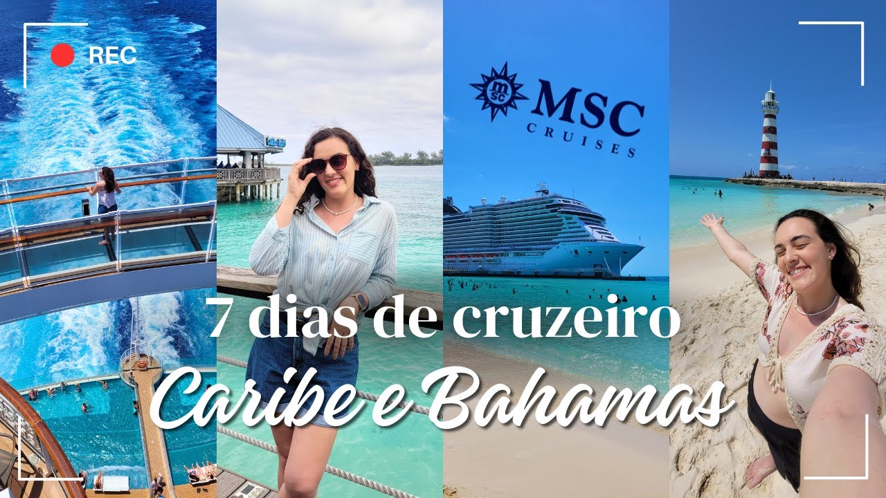 Tudo sobre meu CRUZEIRO de 7 dias para o Caribe e Bahamas | VLOG #aupairlife