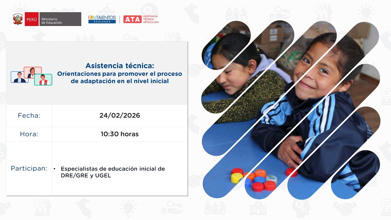 Asistencia técnica: Orientaciones para promover el proceso de adaptación en el nivel inicial