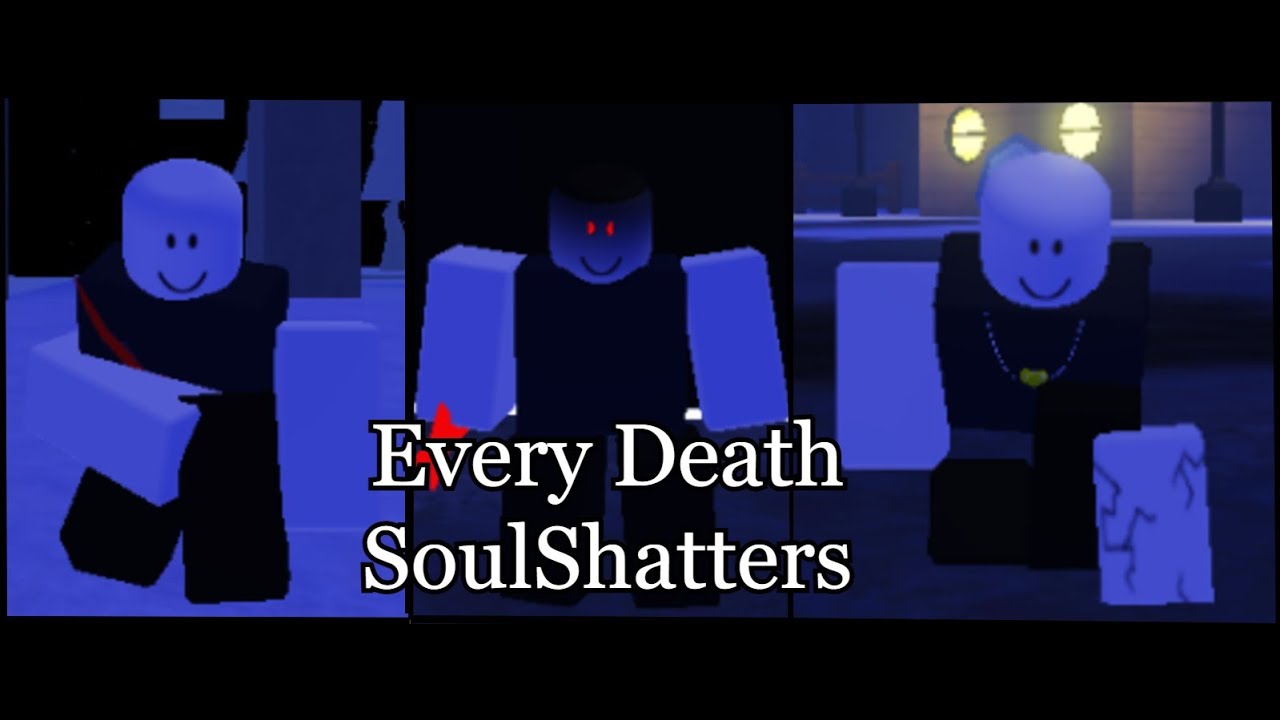 Every death animation cutscenes in SoulShatter | ROBLOX