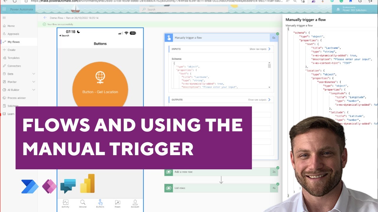 Flows and using the manual trigger